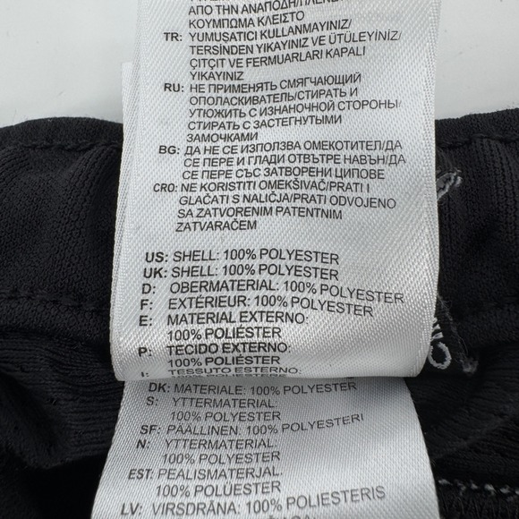 Adidas Climalite Womens Medium Black White Stripe Athletic Track Pants Joggers - Picture 8 of 10